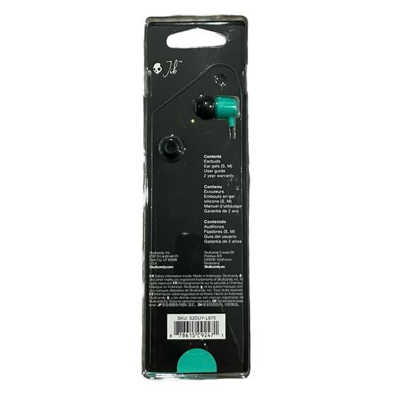 New Skullcandy Jib Wired Earbuds with Microphone Miami Blue - Picture 2 of 3